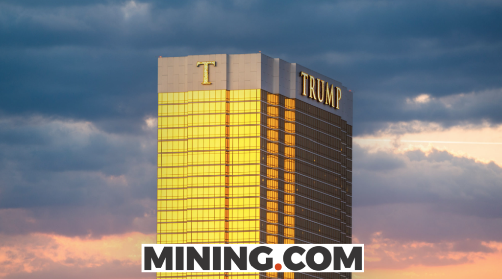 Image of Trump tower in gold