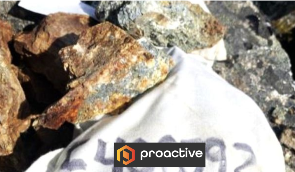 Image of rock samples at the Wombat prospect