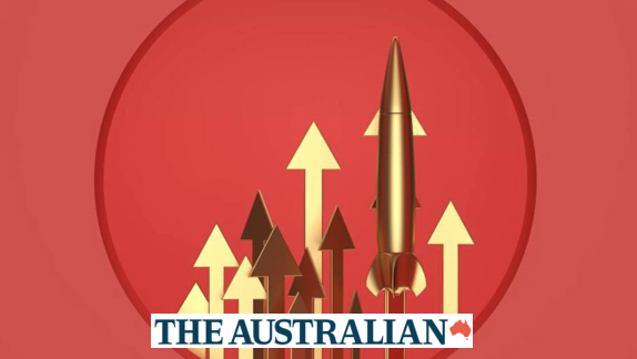 Image of gold arrows and rockets