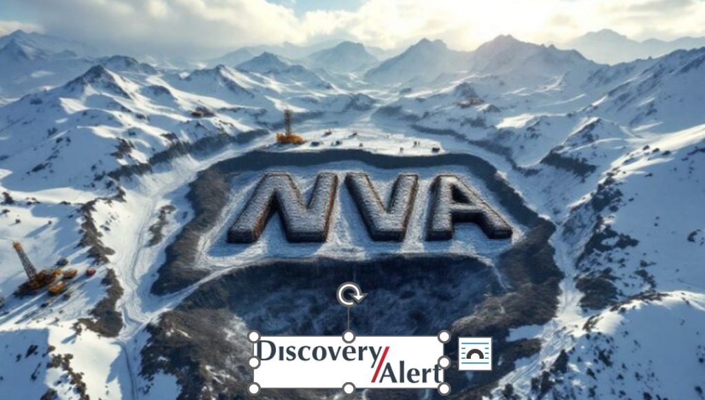 AI image of snow with the words NVA on it